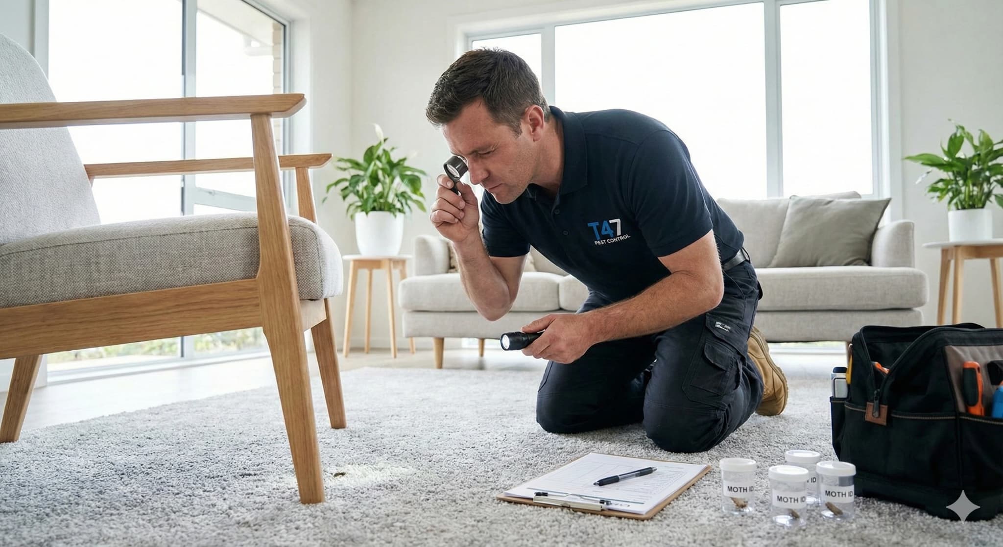 Professional moth inspection and identification