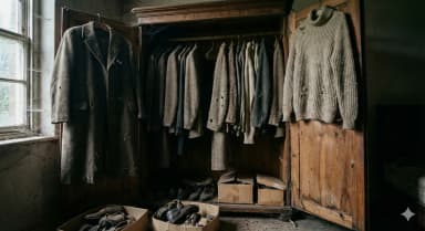 Musty or stale odour in wardrobes or fabric storage areas